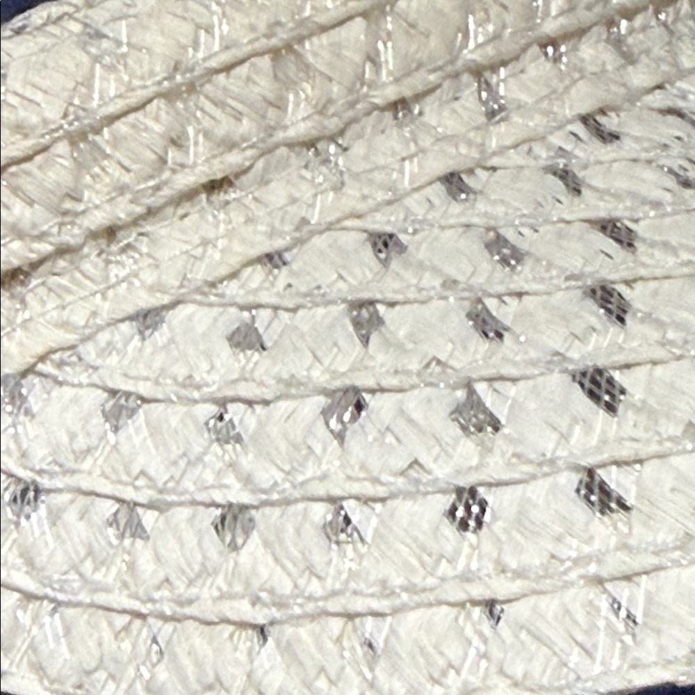 Women's White Opp Straw Sun Visor - Picture 3 of 14